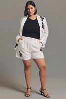 Dolan Left Coast Linen Blend Floral Embroidered Shorts