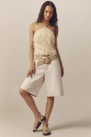 AGOLDE Baggy V-Waist Denim Shorts