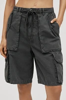 AGOLDE Briar Linen Blend Utility Bermuda Shorts