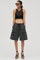 AGOLDE Briar Linen Blend Utility Bermuda Shorts