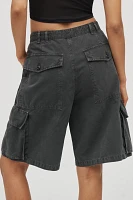 AGOLDE Briar Linen Blend Utility Bermuda Shorts
