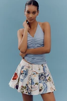 Maeve Printed Pleated Skort