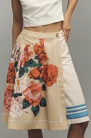 Maeve Tea Towel Wrap Bermuda Shorts