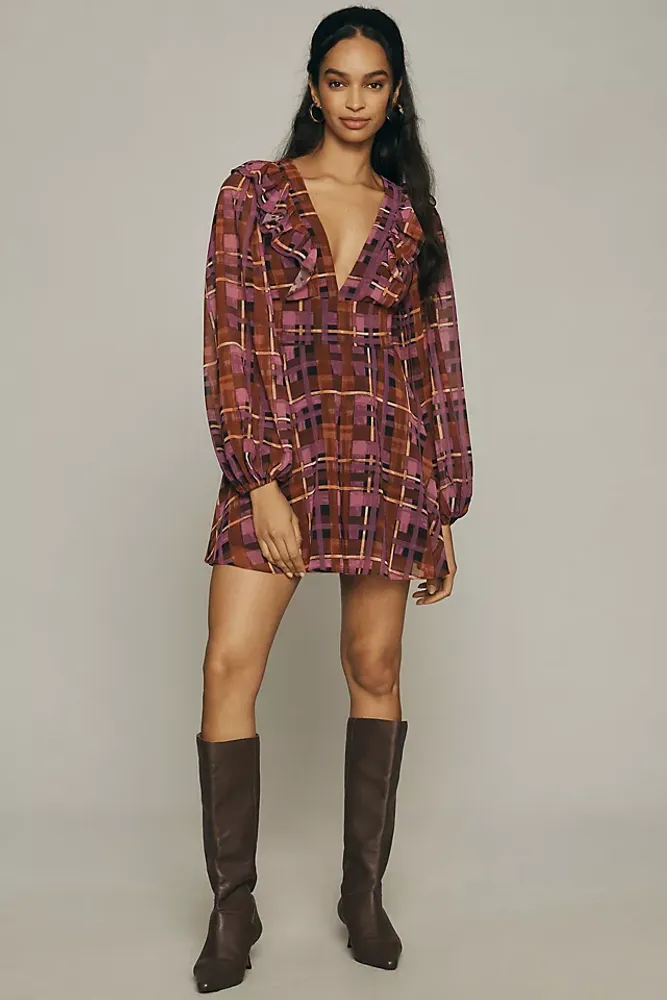 Hutch Long-Sleeve Deep-V Romper