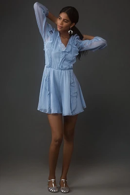 Hutch Long-Sleeve Frilled Romper