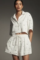Maeve Crystal-Embellished Shorts