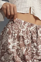 By Anthropologie Printed Pleated Shorts