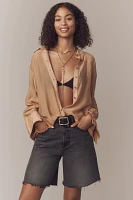 Pistola Kaylee High-Rise Denim Bermuda Shorts
