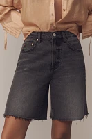 Pistola Kaylee High-Rise Denim Bermuda Shorts