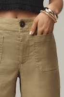 The Colette Longline Shorts by Maeve: Linen Edition