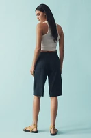 The Colette Longline Shorts by Maeve: Linen Edition