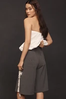 Find Me Now Leisu Lace-Panel Bermuda Shorts