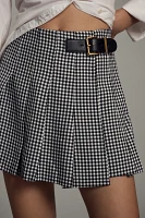 English Factory Gingham Pleated Skort