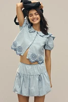 Jacquie The Label Beatrice Gingham Bubble Skort