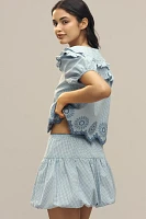 Jacquie The Label Beatrice Gingham Bubble Skort
