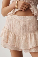 En Saison Geraldine Layered Ruffle Shorts