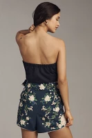 Farm Rio Floral Tapestry Belted Shorts