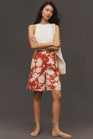Plenty by Tracy Reese Linen Blend Printed Walking Shorts