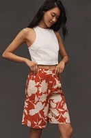 Plenty by Tracy Reese Linen Blend Printed Walking Shorts