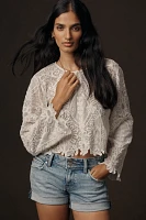 Hudson Croxley Mid-Thigh Cuffed Denim Shorts