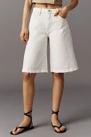 Hudson Skylar High-Rise Dropped Long Denim Shorts