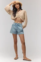 rag & bone Miramar Terry Denim-Knit Walking Shorts