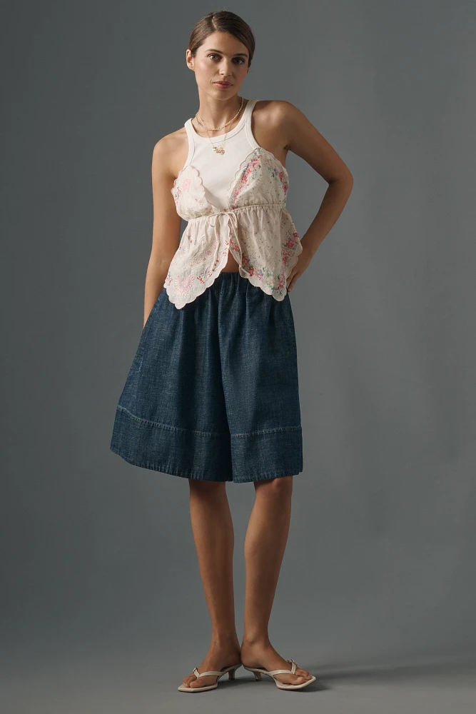 Pilcro Pull-On Skirty Shorts