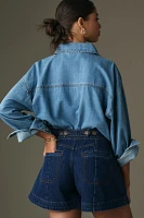 Pilcro Skirty Denim Shorts
