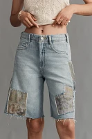 The Adi Mid-Rise Relaxed Shorts by Pilcro: Patchwork Edition