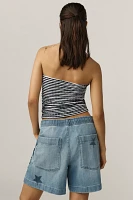 Pilcro Star-Embellished PJ Pull-On Shorts