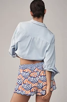 Farm Rio x Anthropologie Tie-Front Scallop-Hem Shorts