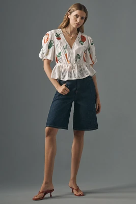 Pilcro Bermuda Denim Shorts