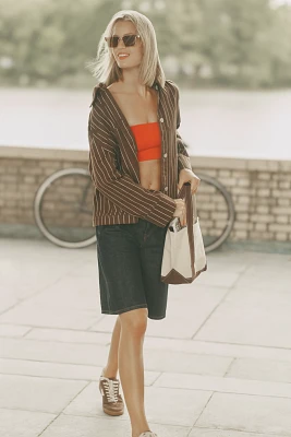 Pilcro Bermuda Denim Shorts