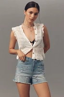 Pilcro Jewel-Encrusted Shorts