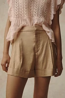 The Avery Pleated Trouser Shorts by Maeve: Cuffed Edition