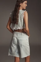 7 For All Mankind Lola Bermuda Denim Shorts