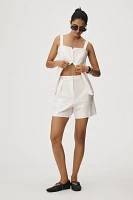 Derek Lam 10 Crosby Boswell Adjustable Waist Shorts