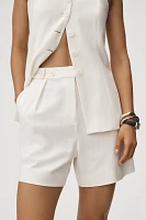 Derek Lam 10 Crosby Boswell Adjustable Waist Shorts