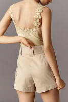 Derek Lam 10 Crosby Monterey High-Rise Belted Utility Shorts