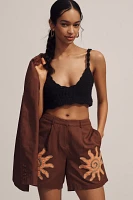 The Wolf Gang Sueño Tailored Cotton Linen Shorts