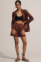 The Wolf Gang Sueño Tailored Cotton Linen Shorts