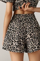 The Somerset Printed Linen Cotton Shorts