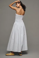 Joe's Jeans The Reina Strapless Linen Blend Midi Dress