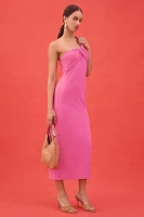 Porridge Antonia Twist-Front Ribbed Maxi Dress