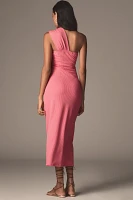 Porridge Antonia Twist-Front Ribbed Maxi Dress