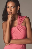 Porridge Antonia Twist-Front Ribbed Maxi Dress