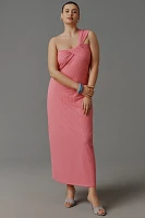 Porridge Antonia Twist-Front Ribbed Maxi Dress