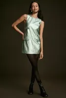 Anna Sui Metallic Mod Mini Dress