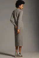 Maeve Half-Zip Long-Sleeve Sweater Dress