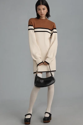 Maeve Colorblock Mini Sweater Dress